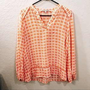 Collective concepts boho orange blouse